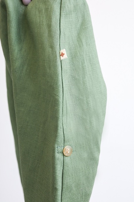 Льняные штаны-шорты Ivon, Зеленые - фото 7