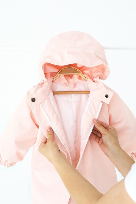 Демисезонный комбинезон Ivy, Пудровый - фото 3