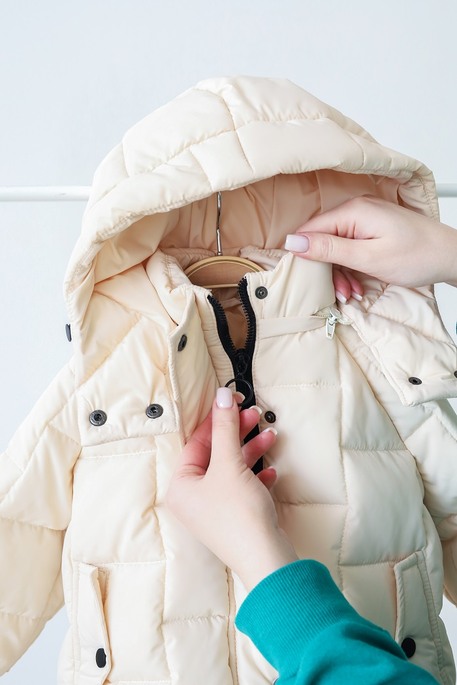 Зимняя куртка-пуффер Brick, Кремовая - фото 3