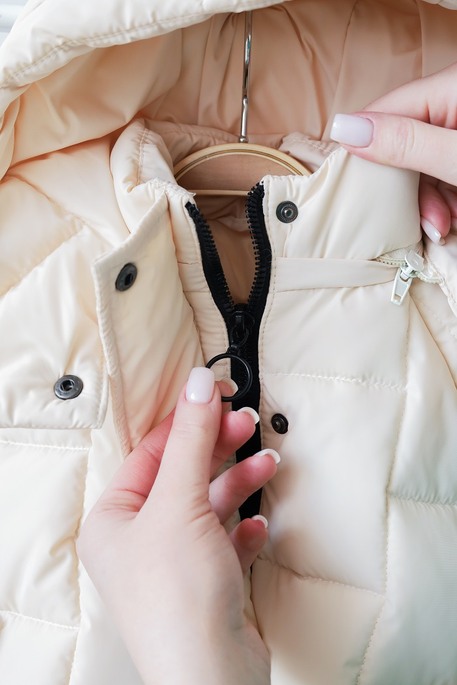 Зимняя куртка-пуффер Brick, Кремовая - фото 4