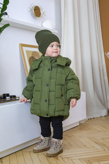 Зимняя куртка-пуффер Brick, Хаки - фото 5