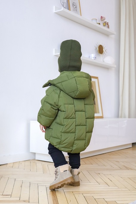 Зимняя куртка-пуффер Brick, Хаки - фото 6