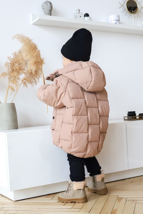 Зимняя куртка-пуффер Brick, Мокко - фото 5