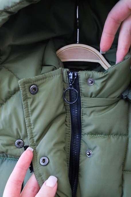 Зимняя куртка-пуффер Brick, Хаки - фото 7