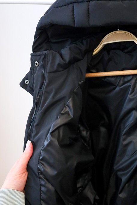 Зимняя куртка-пуффер Brick, Черная - фото 7
