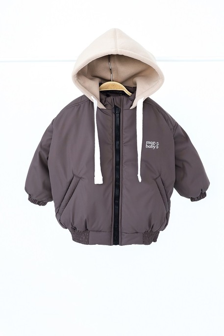 Куртка-бомбер Bonny, Серо-коричневая