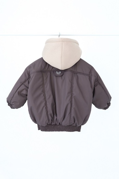 Куртка-бомбер Bonny, Серо-коричневая - фото 3