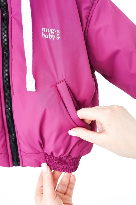 Куртка-бомбер Bonny, Фуксія - фото 6