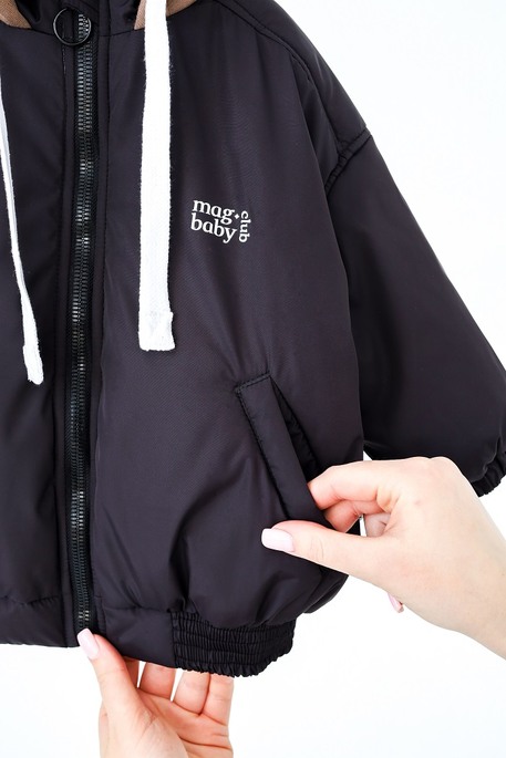 Куртка-бомбер Bonny, Черная - фото 6