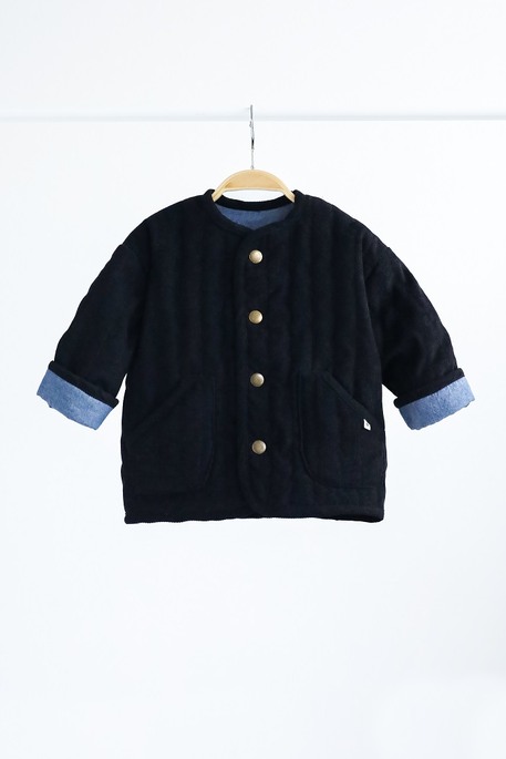 Вельветовая стеганая куртка Dutta, Черная - фото 1