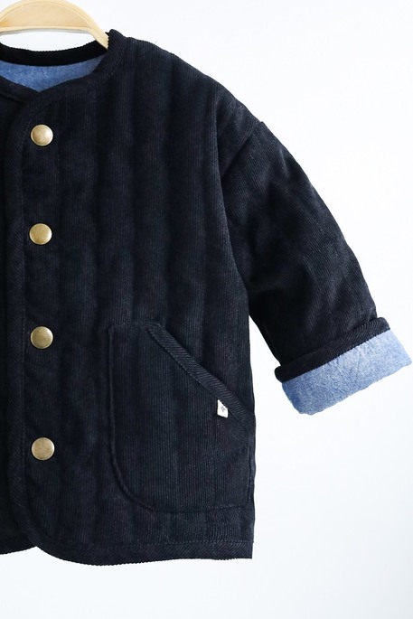 Вельветовая стеганая куртка Dutta, Черная - фото 4