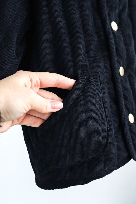 Вельветовая стеганая куртка Dutta, Черная - фото 5