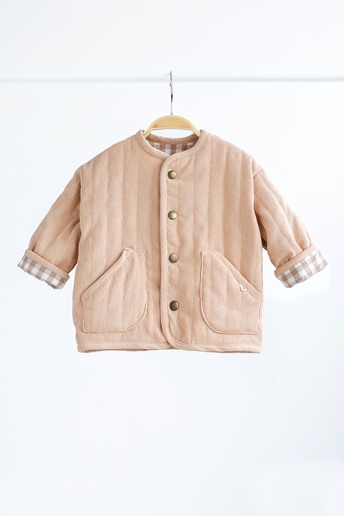 Вельветова стьобана куртка Dutta, Бежева