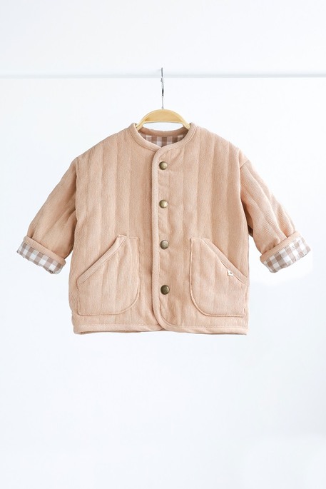 Вельветовая стеганая куртка Dutta, Бежевая