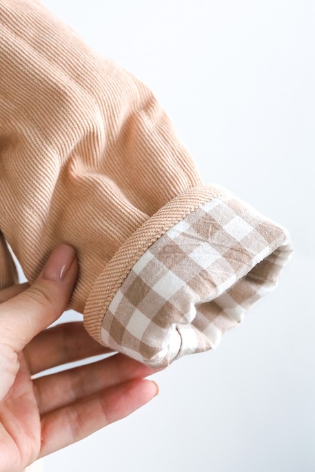 Вельветовая стеганая куртка Dutta, Бежевая - фото 4