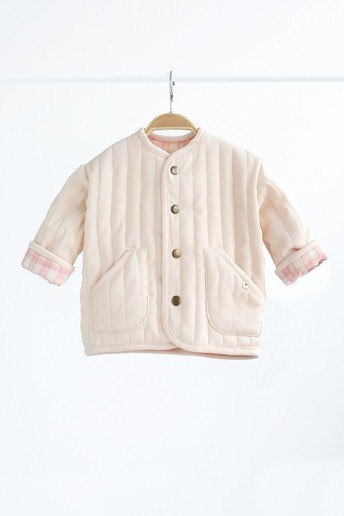 Вельветова стьобана куртка Dutta, Ванільна - фото 1