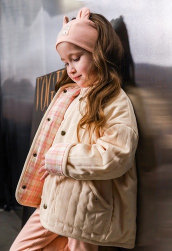 Вельветова стьобана куртка Dutta, Ванільна