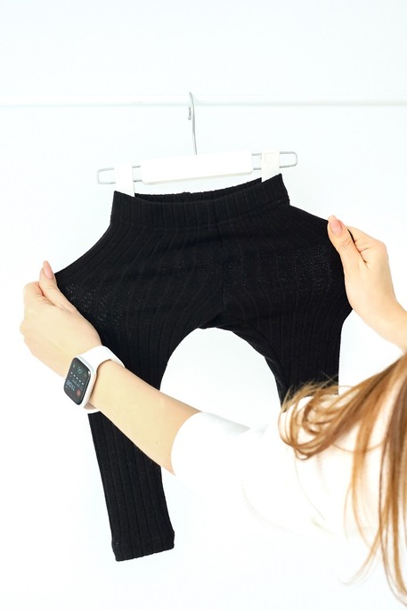 Лосини в рубчик Alice, Чорні - фото 4