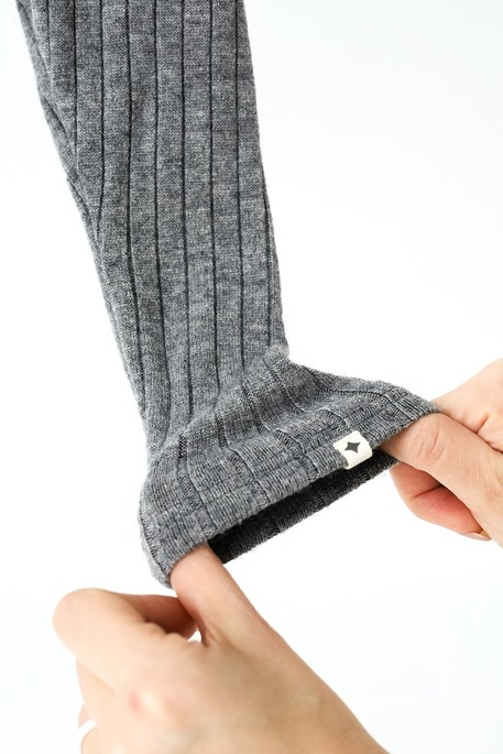 Лосины в рубчик Alice, Серый меланж - фото 3