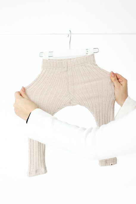 Лосины в рубчик Alice, Бежевые - фото 4