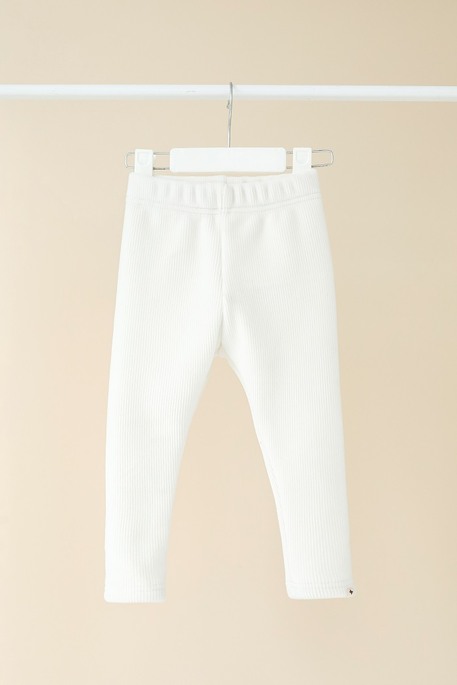 Велюровые лосины на флисе Louise, Молочные