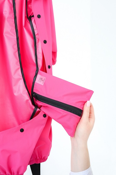 Комбинезон дождевик Rainy, Малиновый - фото 3