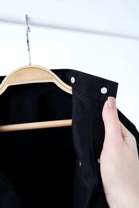 Джинсова куртка-сорочка Kinsley, Чорна - фото 5