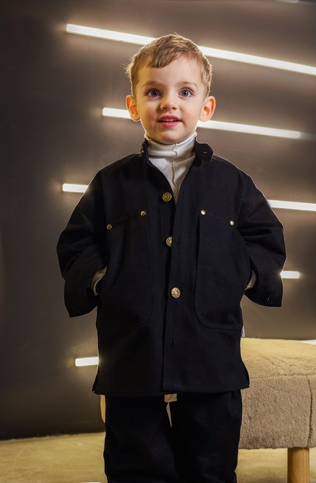 Джинсова куртка-сорочка Kinsley, Чорна