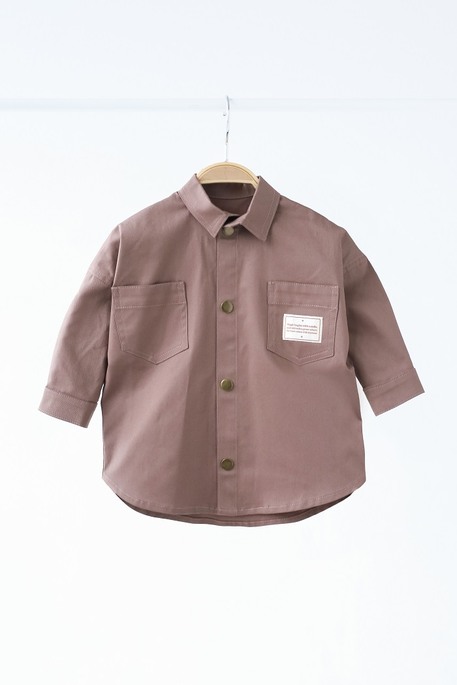 Котоновая рубашка Pair, Коричневая