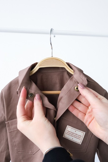 Котоновая рубашка Pair, Коричневая - фото 3