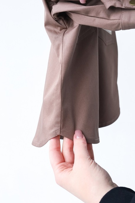 Котоновая рубашка Pair, Коричневая - фото 4