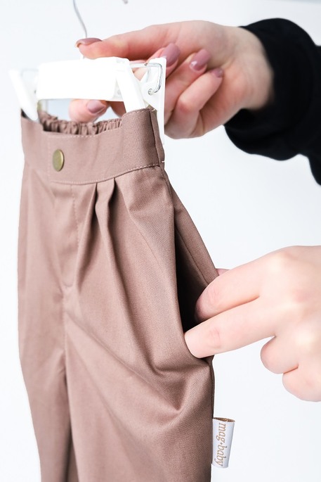 Котоновые штаны Pair, Коричневые - фото 4