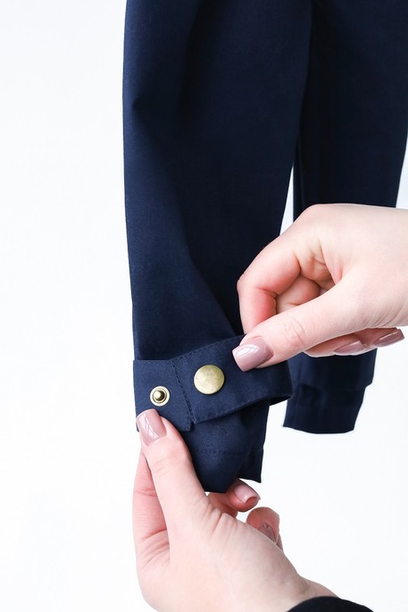 Котоновые штаны Pair, Темно-синие - фото 6