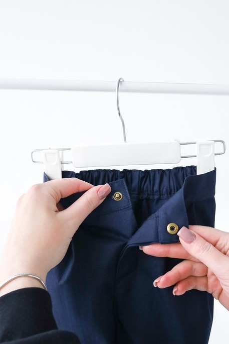 Котоновые штаны Pair, Темно-синие - фото 5