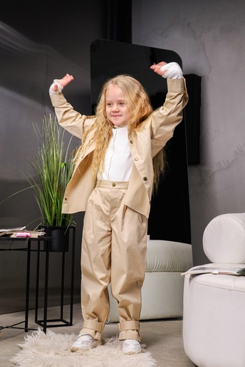 Котоновые штаны Pair, Слоновая кость - фото 1