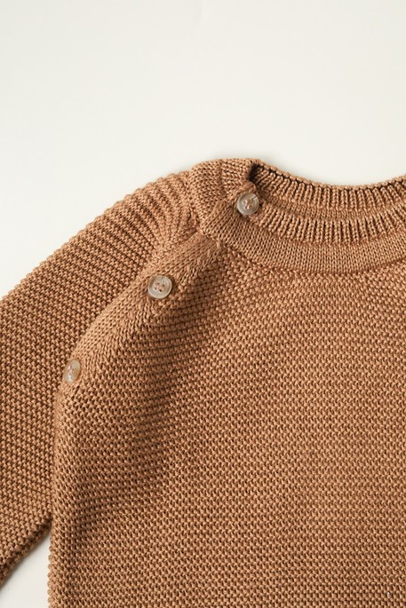 Хлопковый свитер Star, Коричневый - фото 3