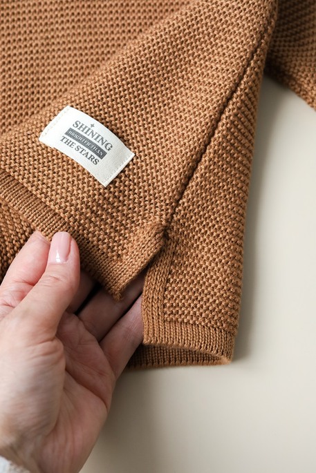 Хлопковый свитер Star, Коричневый - фото 6