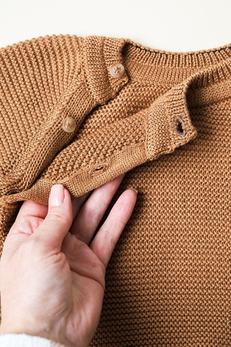 Хлопковый свитер Star, Коричневый - фото 4