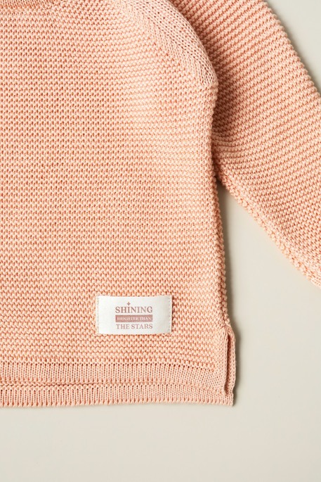 Бавовняний светр Star, Персиковий - фото 6