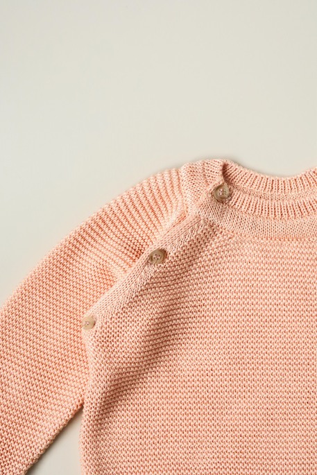 Бавовняний светр Star, Персиковий - фото 4