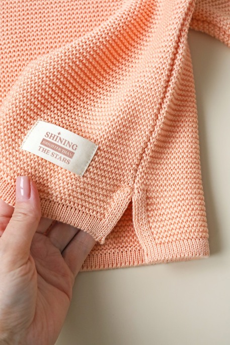 Бавовняний светр Star, Персиковий - фото 5