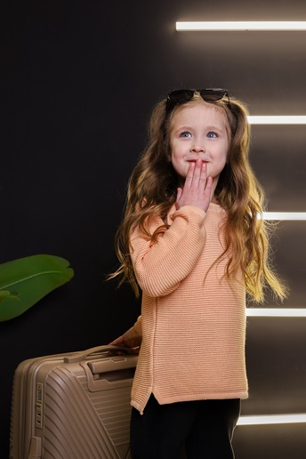 Бавовняний светр Star, Персиковий