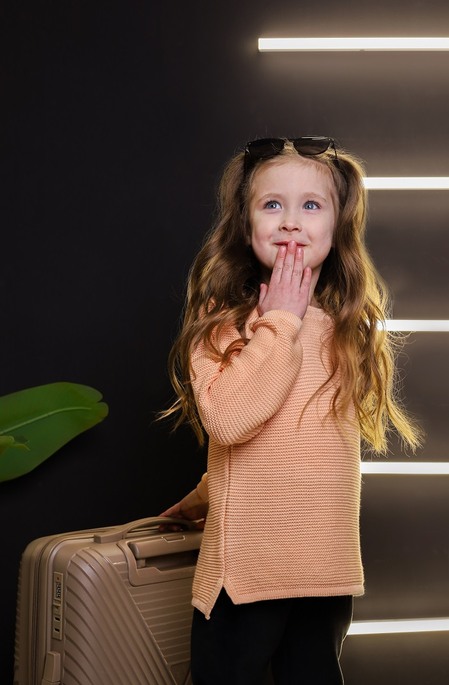 Бавовняний светр Star, Персиковий