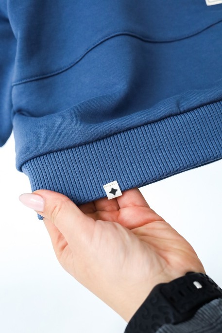 Кофта-світшот Carlo, Синя - фото 5