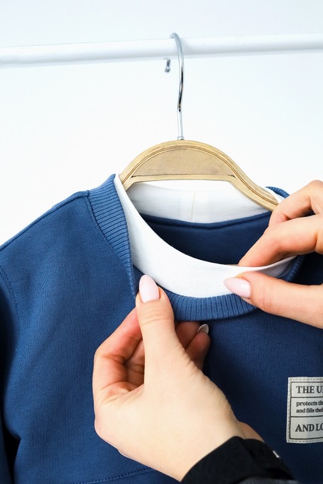 Кофта-світшот Carlo, Синя - фото 3