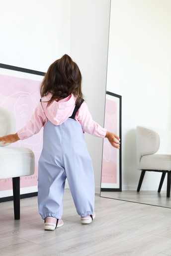 Штани-дощовики Waterproof, Сіро-лавандові - фото 4