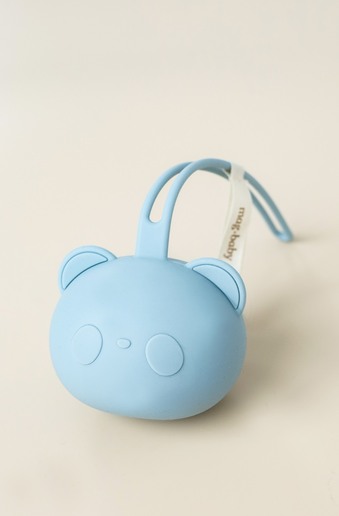 Контейнер для пустушки Panda, Блакитний