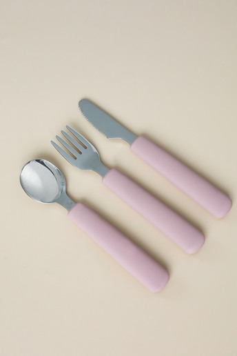 Набір столових приборів Metal, Рожевий - фото 2