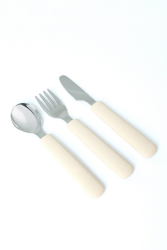 Набір столових приборів Metal, Бежевий - фото 2