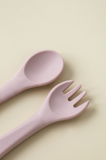 Ложка з виделкою Simply, Рожева - фото 1